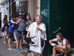 Woman with Purple Hair 2018