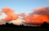 Clouds starting to darken to red..