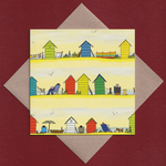 Beside the sea greetings card