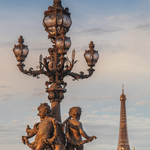 Candelabra Lamp Post and Eiffel Tower, Paris