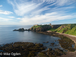Dunnottar Castle, early Mmorning, across Castle Bay