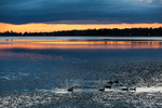 Late night swim at Stoneyford  Reservoir