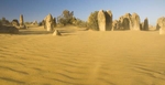 Sand blown