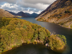 Wast Water boathouse aerial - Lake District