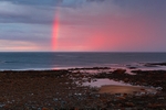 Sunset Rainbow, Cresswell, Northumberland     ref 0029