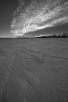 A frozen Muonio River, Karesuando, Northern Sweden