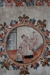 San Miguel Arcángel, baptistery mural