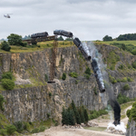 Full train crash stunt, composite image 3
