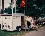 Flag Salesman at Fair, Missouri, 1994
