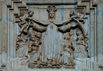 Façade, central relief, Our Lady of Mt. Carmel
