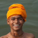 Smiling young Sikh India