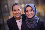 Meriam Altaf and Hameeda Hussani, UK Law Moot Competition Winners