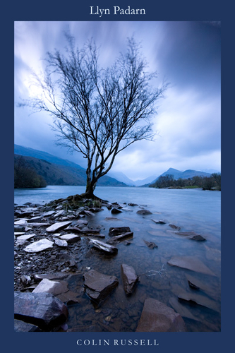 April dawn at Llyn Padarn, Llanberis, looking towards the Snowdonia Mountains and the Pass of Llanberis.