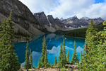 Moraine Lake summer reflection, Banff, Canada