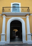 Casa del Teniente del Rey, main portal with window & balcony