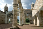 Santiago Matamoros, capilla abierta, nave arches & turrets