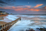 z3511 Ventnor Beach at Sunset