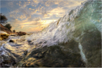w009 Evening Waves, Seaview Beach
