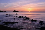 Sunrise at Meadfoot and Thatcher Rock