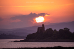 Inch Castle Sunset with Sahara Dust