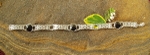 Whitby Jet Silver Bracelet jb004