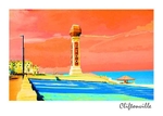 THPC20-RED-SKY-Summer-Lido-Cliftonville-postcard