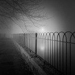 Riverside Railings, Otley (square format)