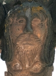 Atrial cross, front crossing, face of Christ