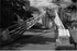 Conway suspension bridge 7 bw