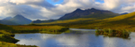 Loch Nan Eilean with red and black Cuillins in background.