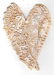 Vintage lace and paint.