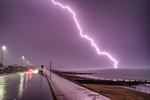 z4090 Close Strike over Sandown Bay