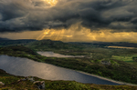 Sunset at Lough Salt Mountains