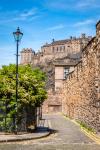 Edinburgh Castle from The Vennel
