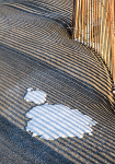 SAND FENCE AND SHADOWS #1, 2016 - LONG POINT BEACH