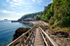 The wooden walkway at Babbacombe Beach