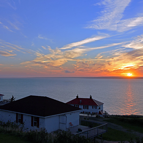 Looking towards Nova Scotia and with the Canadian Coast Guard facility in the foreground, another spectacular sunrise…