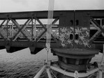 Graffiti, Hungerford Bridge (b&w)