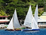 Bequia Youth Sailors at a local regatta held at Young Island