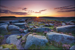 Sunrise over Burbage Edge