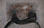 Nave mural, Augustinian friar, detail