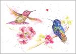 Hummingbirds print 738