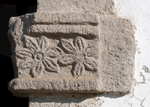 San Felipe, façade, main portal, right door impost relief