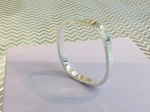 Silver tv style bangle.   £105.00