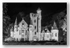 Broomhall Castle at night monochrome