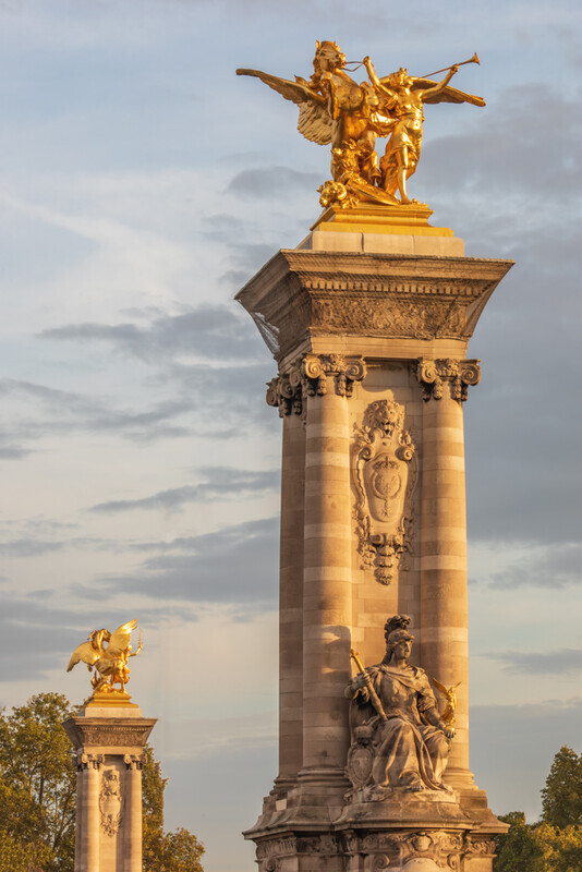 Pont Alexandre III Pillars, Paris