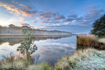 z3554 Misty Morning Reflections, Bembridge Lagoons
