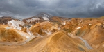 Volcanic landscape at Kerlingarfjoll, Central Highlands.