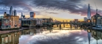 Sunrise from the Millennium Bridge London