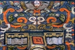 Nurio, Michoacán, Santiago Apóstol, sotocoro detail (destroyed)